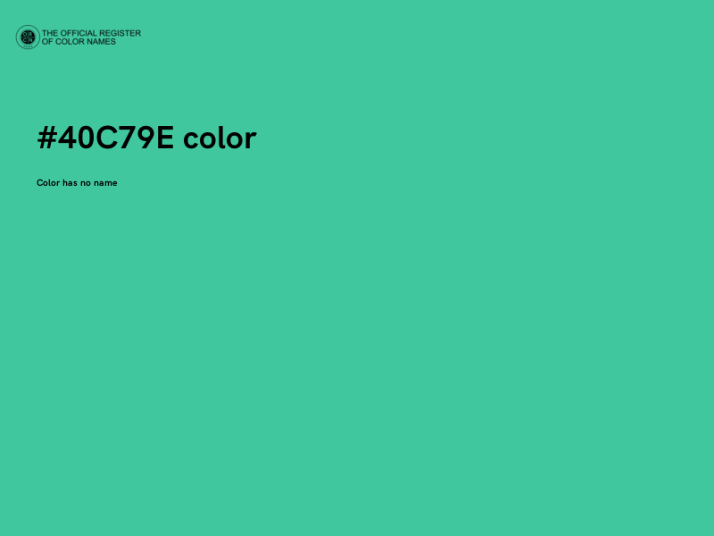 #40C79E color image