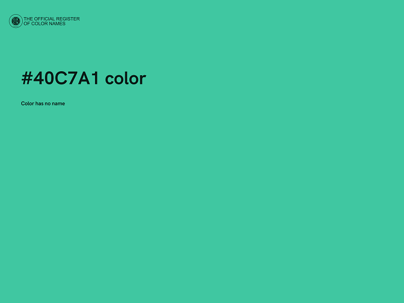 #40C7A1 color image