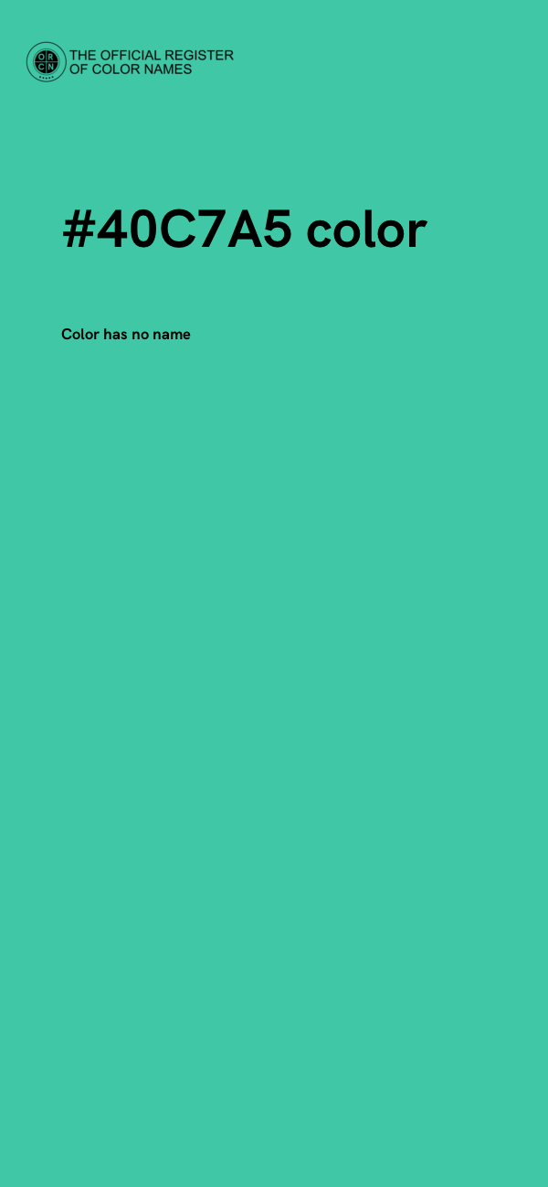 #40C7A5 color image