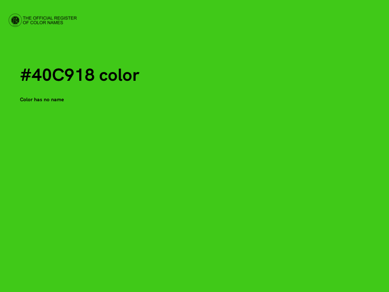 #40C918 color image