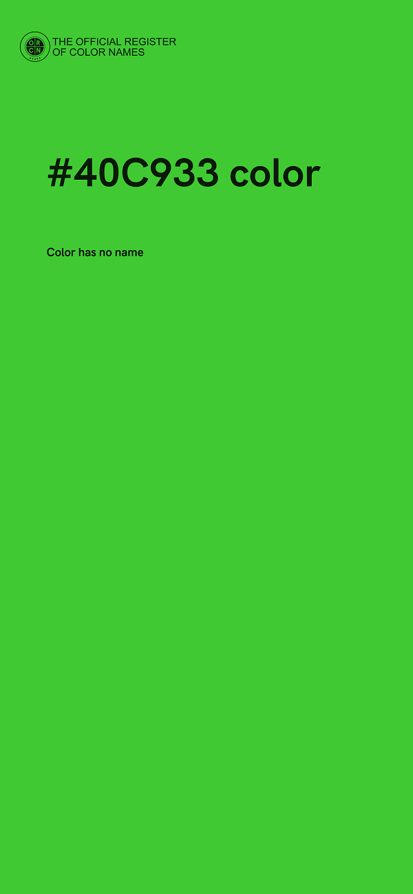 #40C933 color image