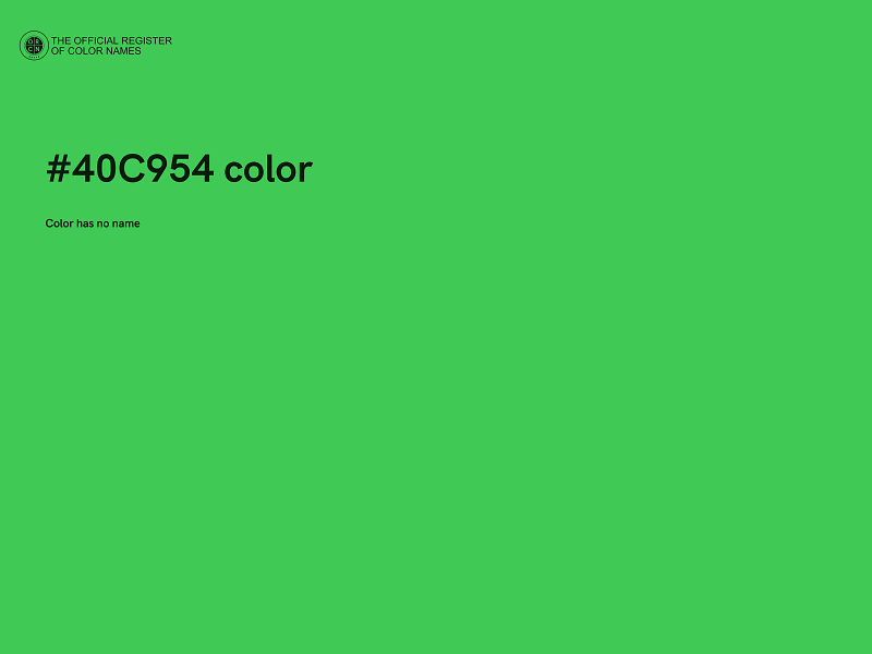 #40C954 color image