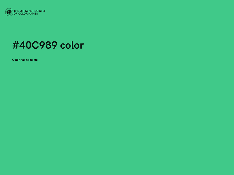 #40C989 color image