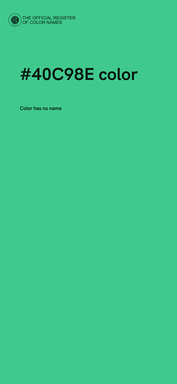 #40C98E color image
