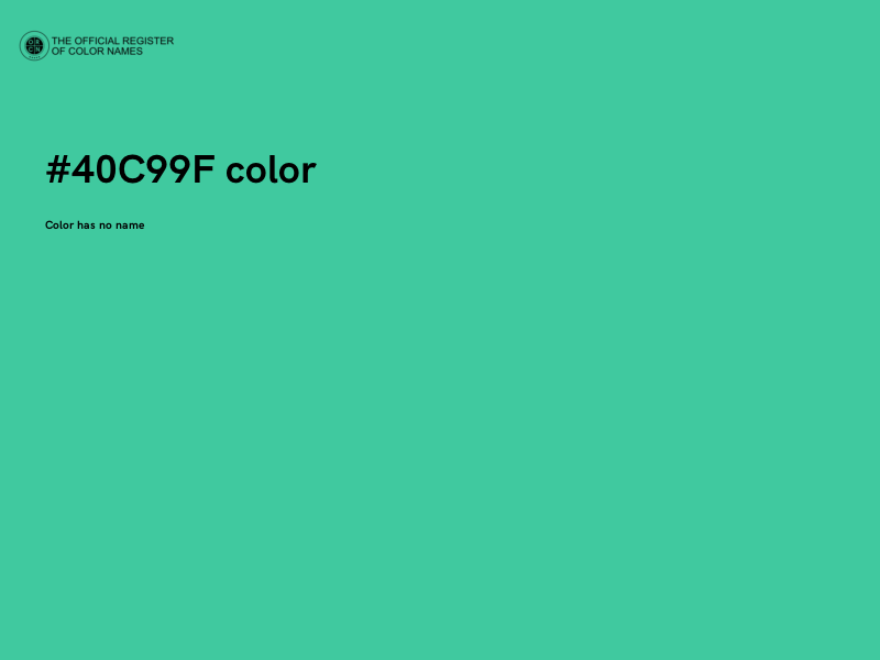 #40C99F color image