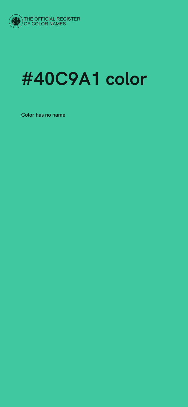 #40C9A1 color image