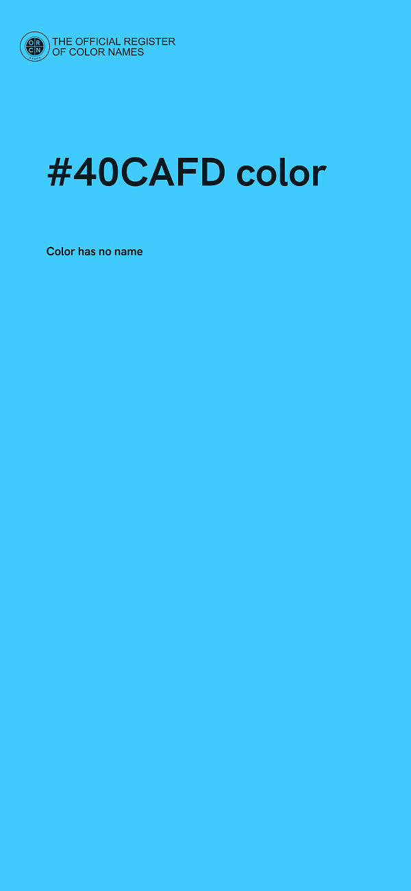 #40CAFD color image