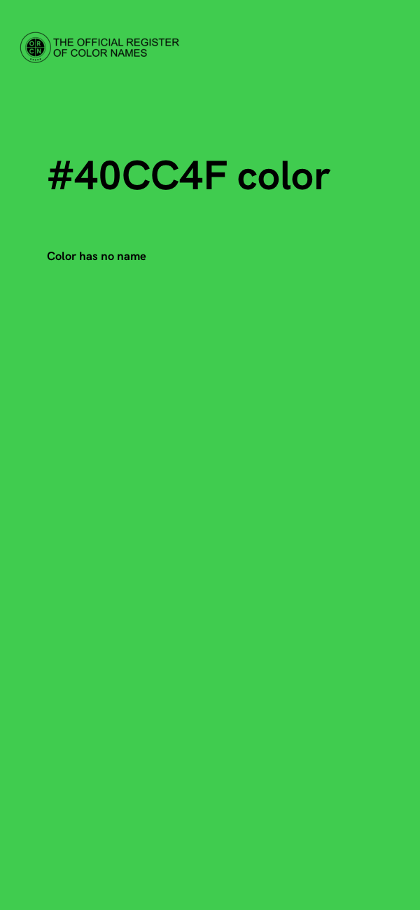 #40CC4F color image