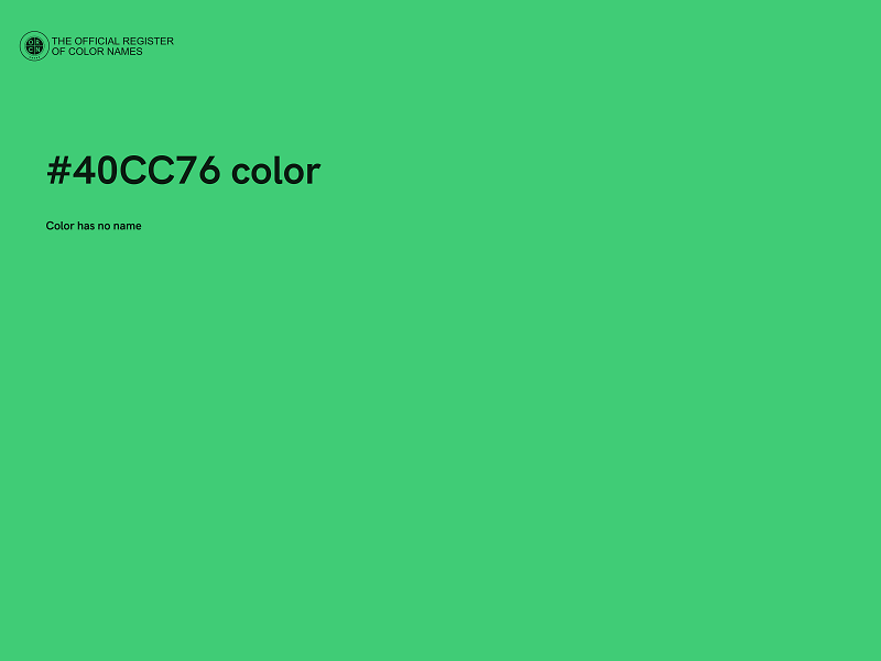 #40CC76 color image