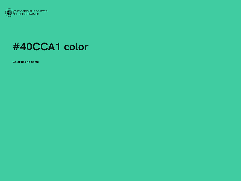 #40CCA1 color image