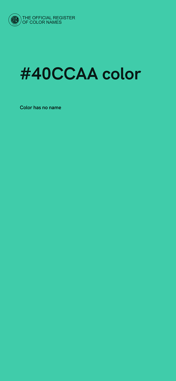 #40CCAA color image