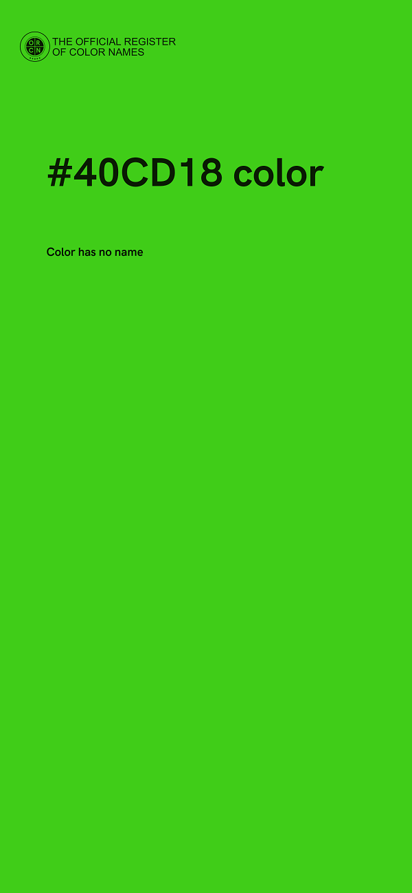 #40CD18 color image