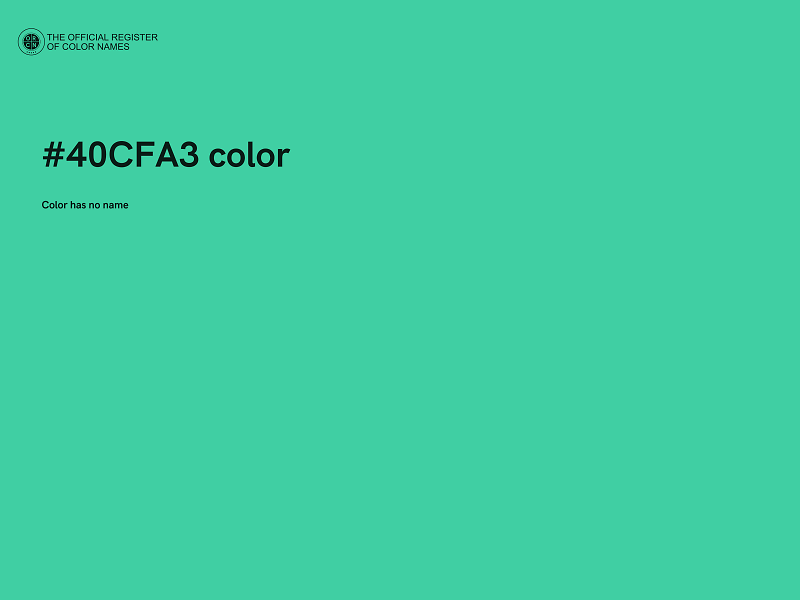 #40CFA3 color image