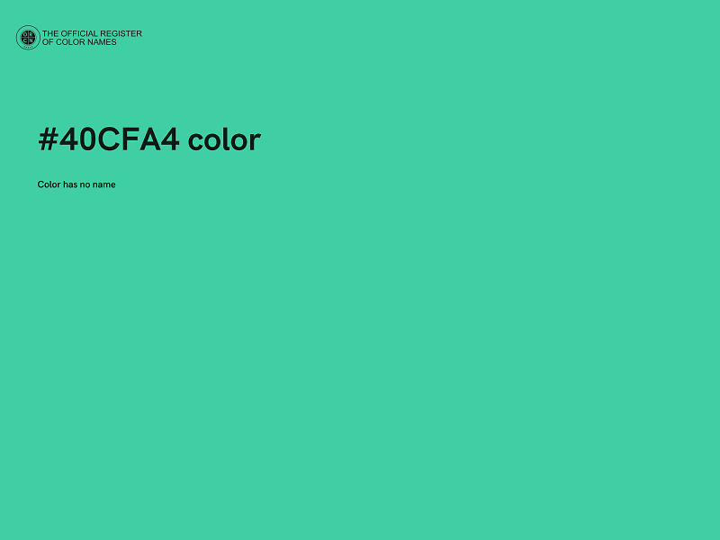 #40CFA4 color image