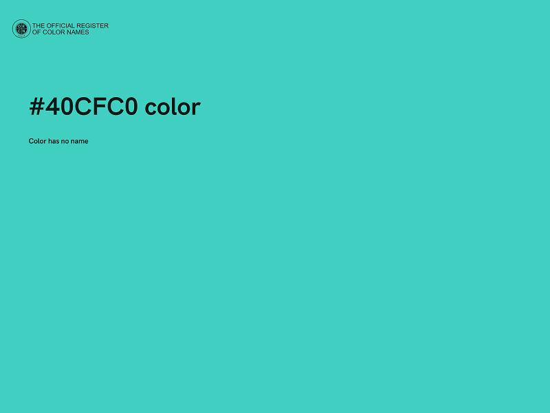 #40CFC0 color image