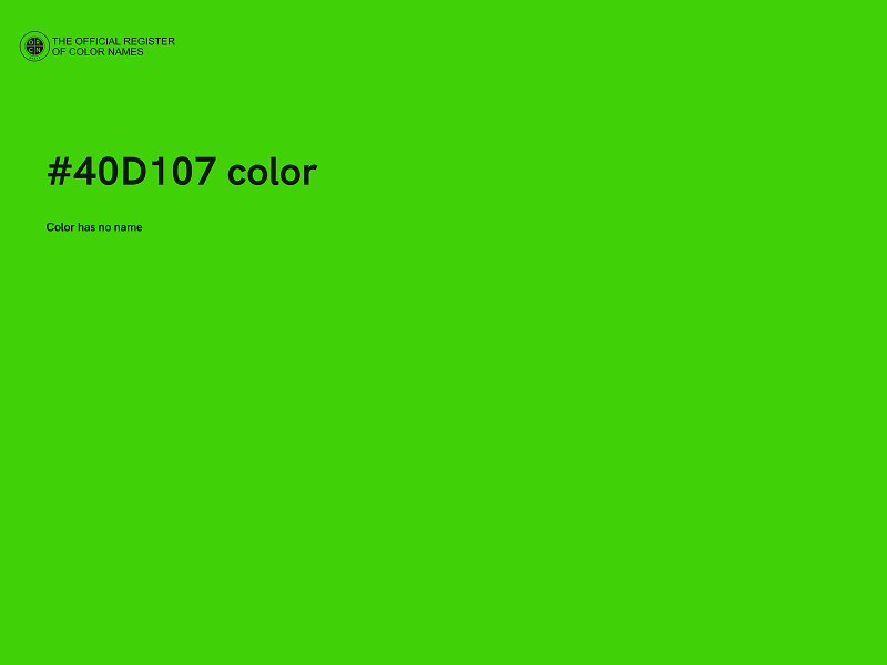 #40D107 color image