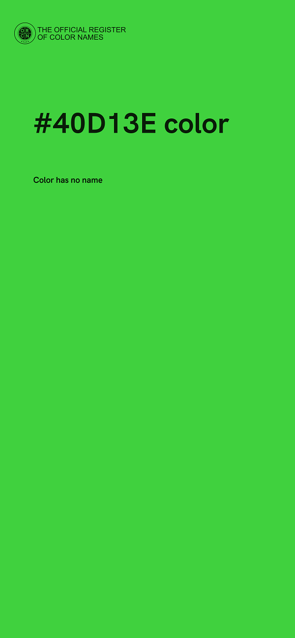 #40D13E color image