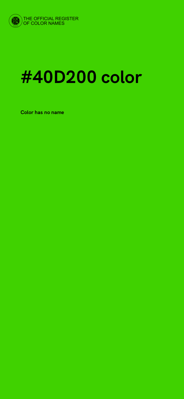 #40D200 color image