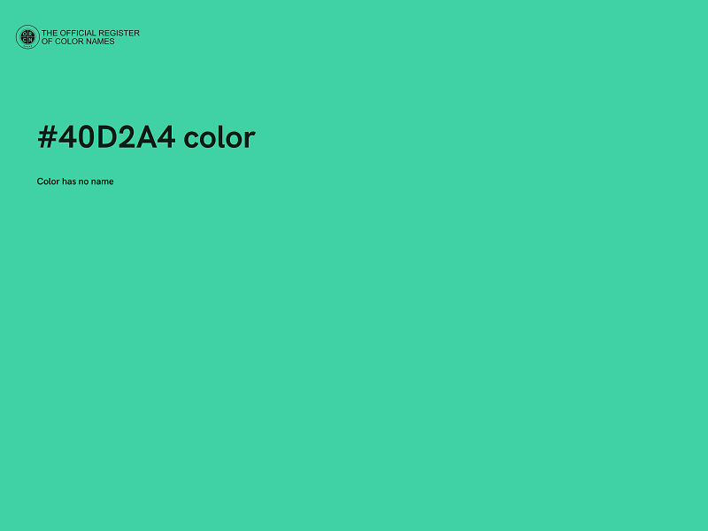 #40D2A4 color image
