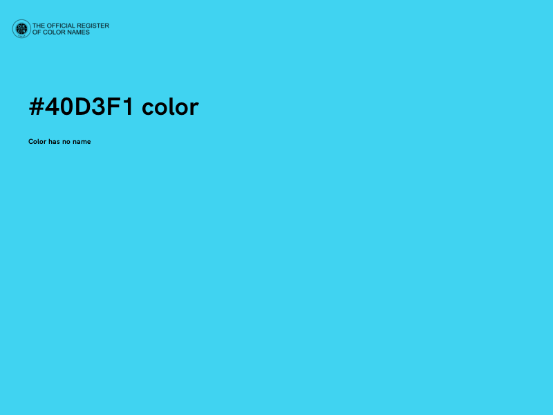 #40D3F1 color image