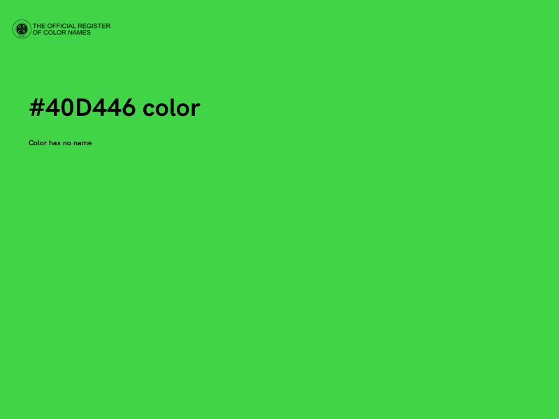 #40D446 color image