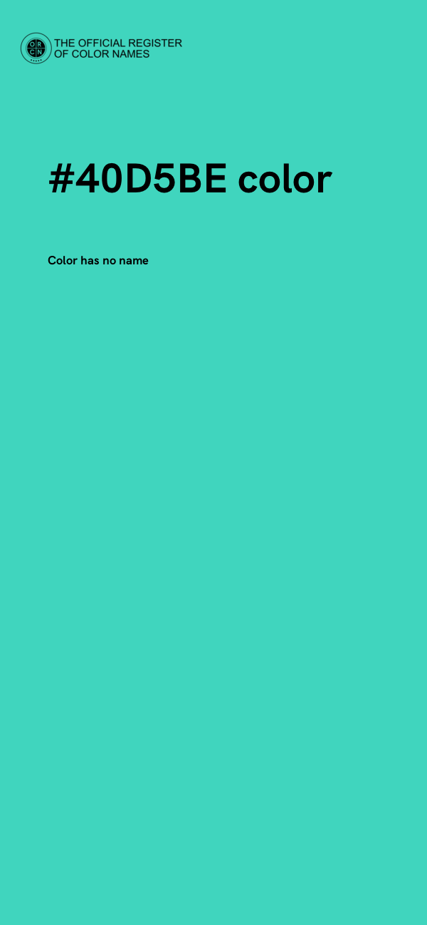 #40D5BE color image