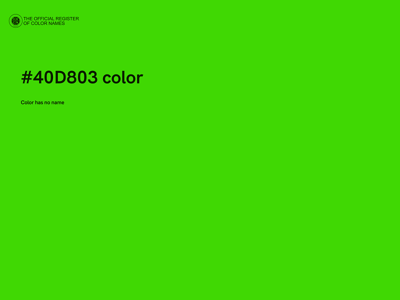 #40D803 color image
