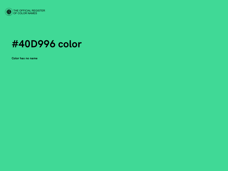 #40D996 color image