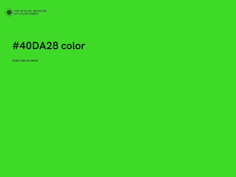 #40DA28 color image