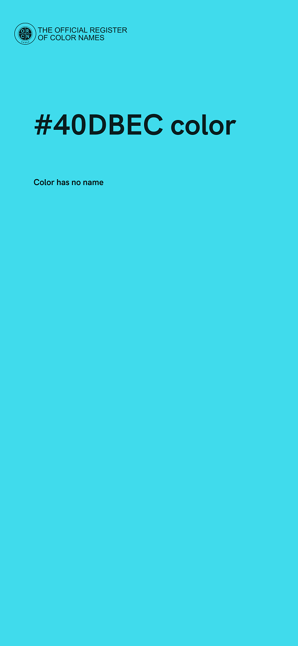#40DBEC color image