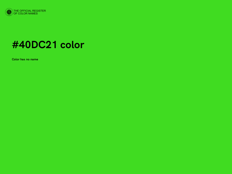 #40DC21 color image