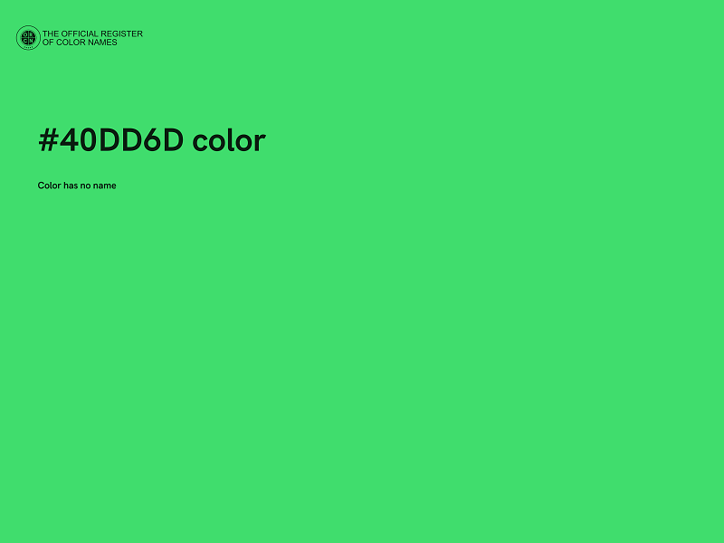 #40DD6D color image