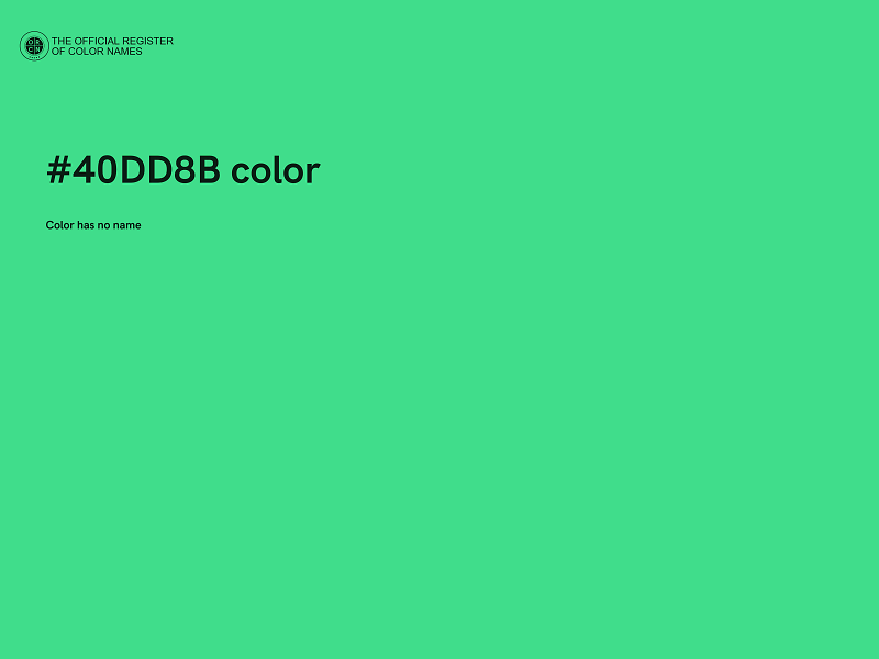 #40DD8B color image