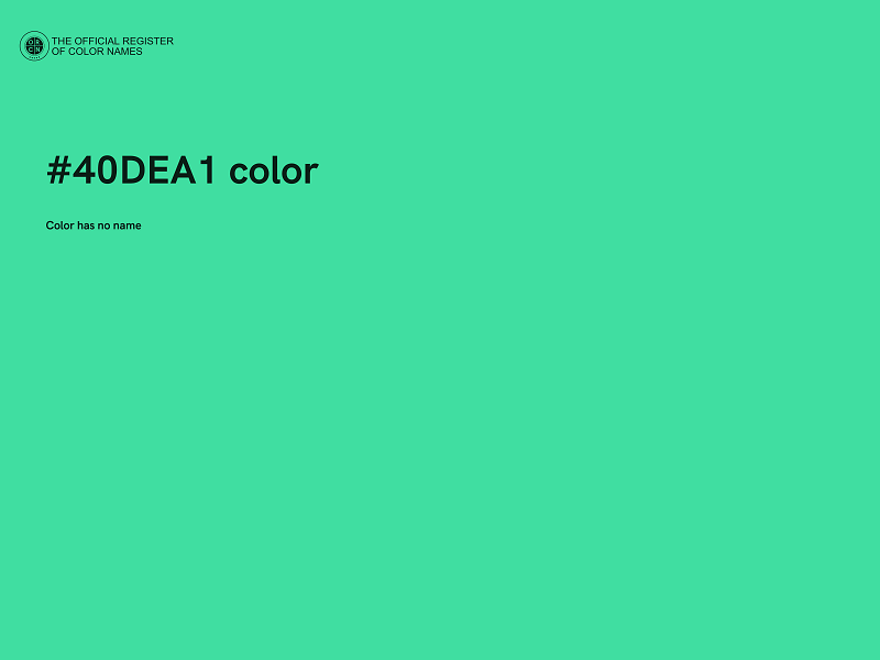#40DEA1 color image