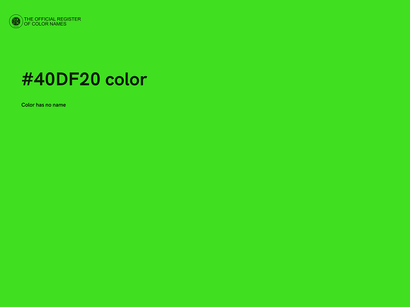 #40DF20 color image