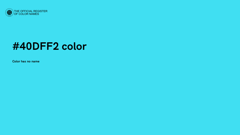 #40DFF2 color image