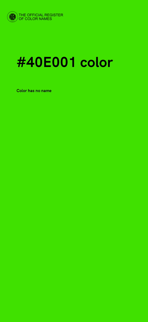 #40E001 color image