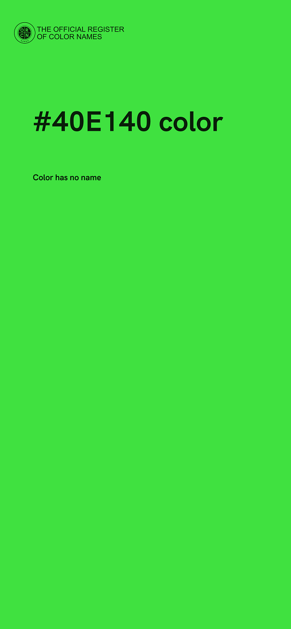 #40E140 color image