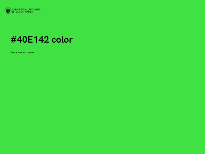 #40E142 color image