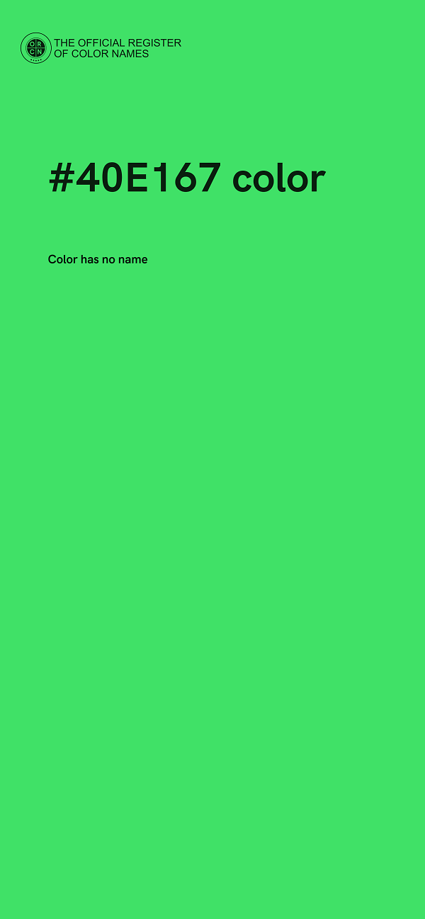 #40E167 color image