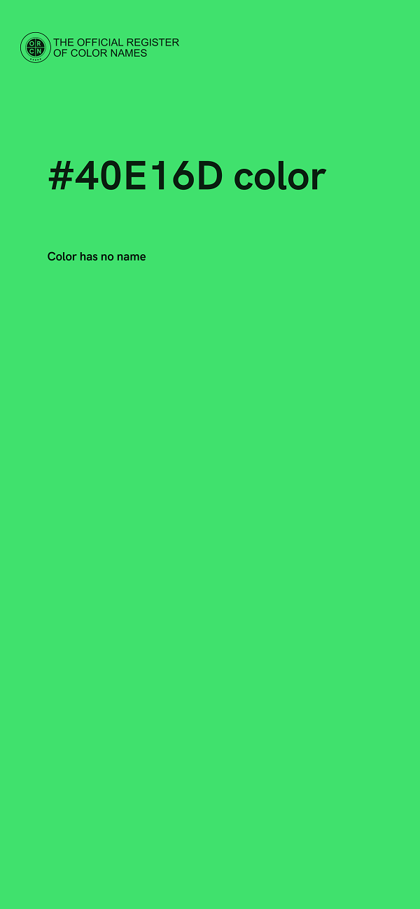 #40E16D color image