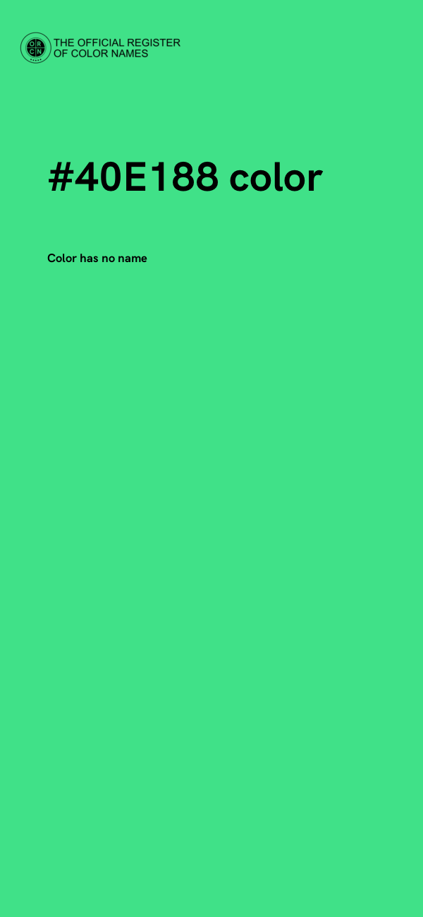 #40E188 color image