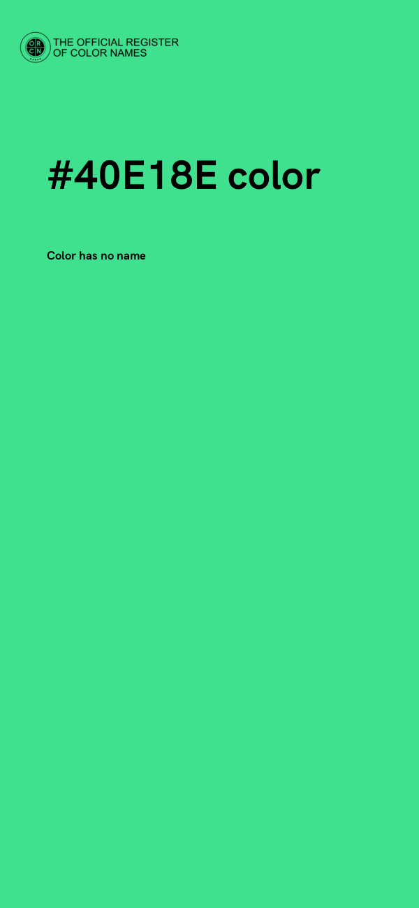 #40E18E color image
