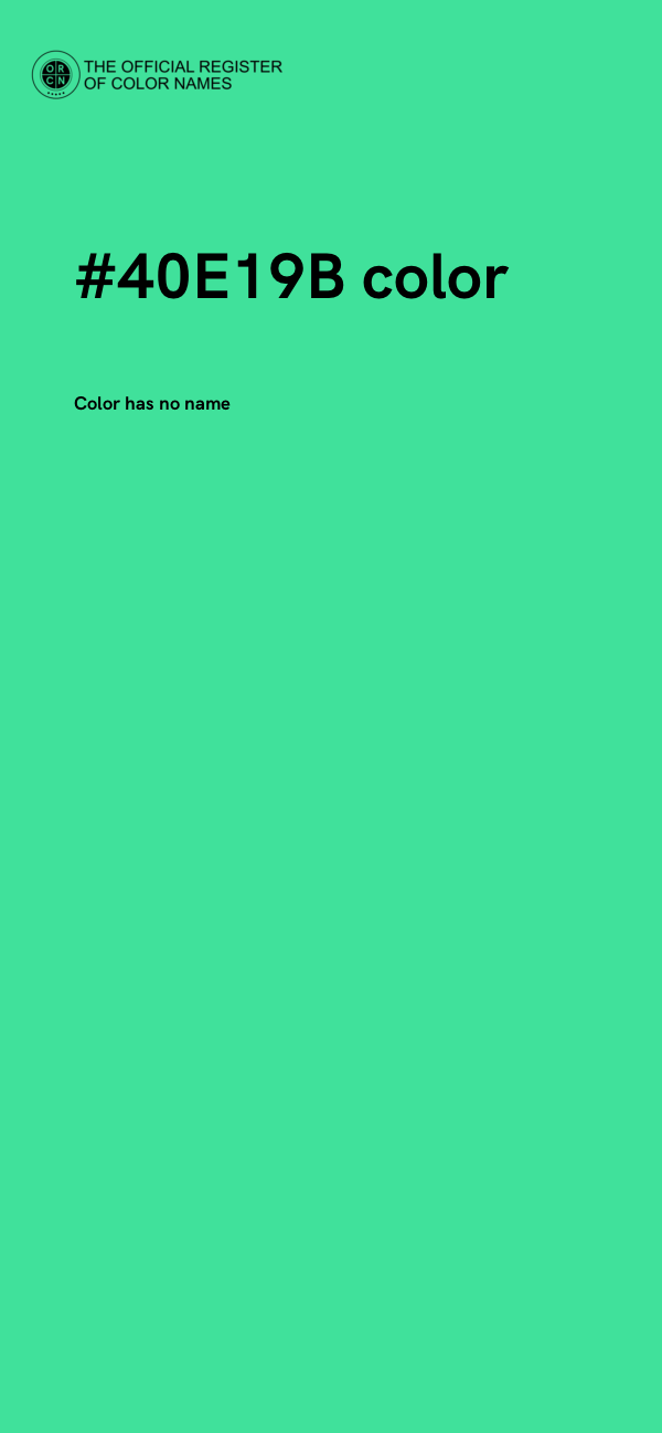 #40E19B color image
