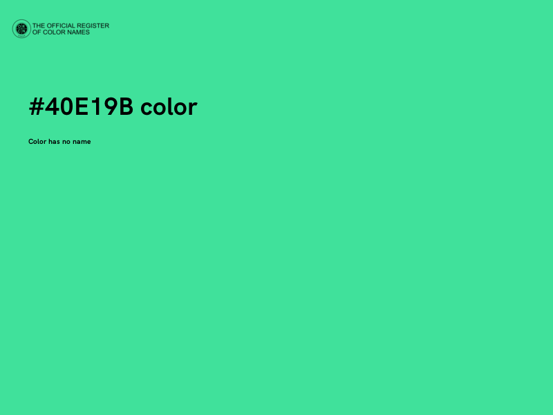 #40E19B color image