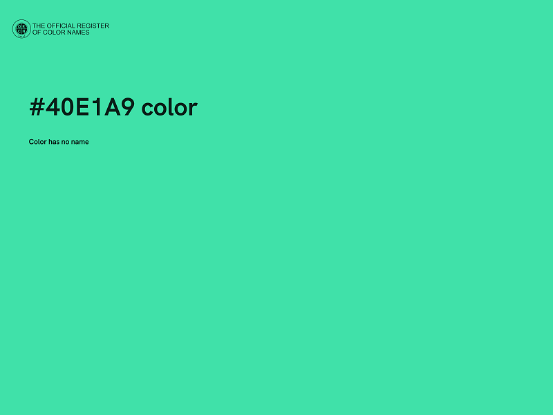 #40E1A9 color image