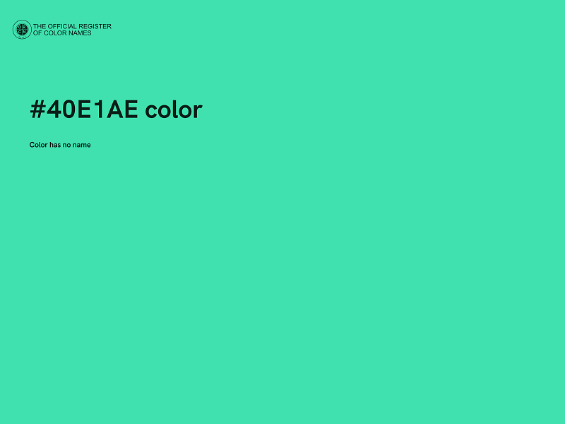#40E1AE color image