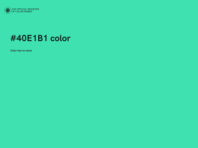 #40E1B1 color image