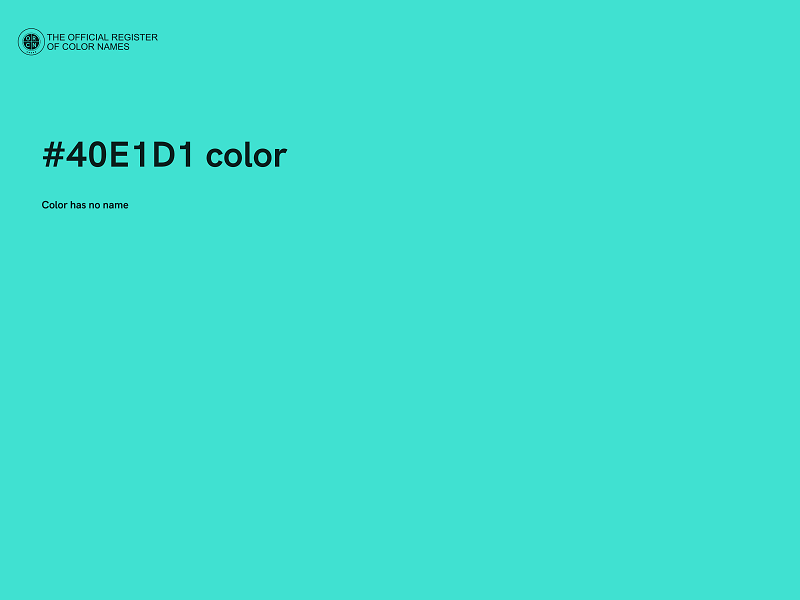 #40E1D1 color image