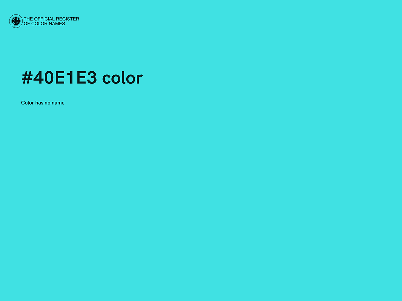 #40E1E3 color image